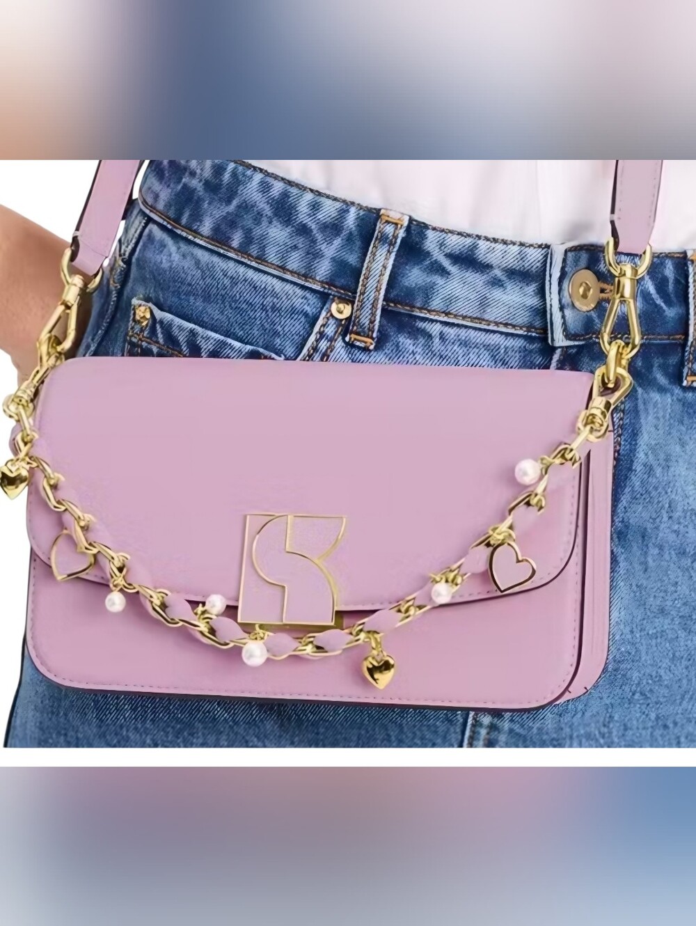 Kate Spade Dakota Heart Embellished Shoulder / Crossbody Bag - Picture 2 of 15